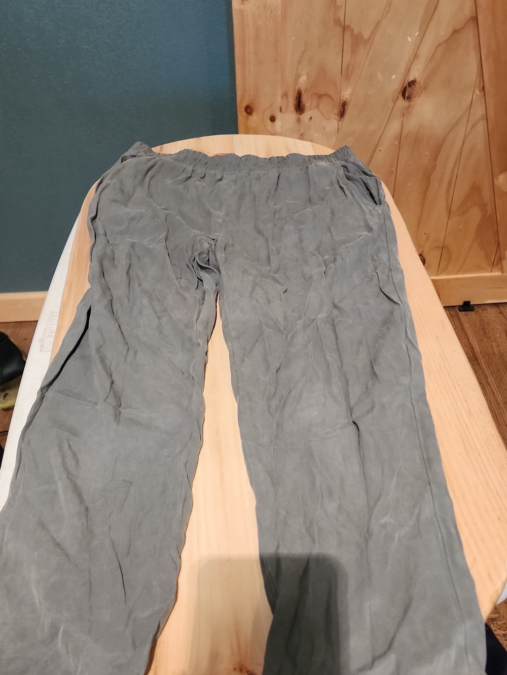 Maven West Women's Gray Elastic-Waist Joggers